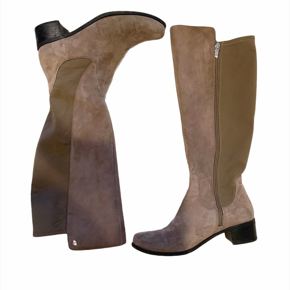 Tan Suede Marc Fisher Riding Boot Size 8W